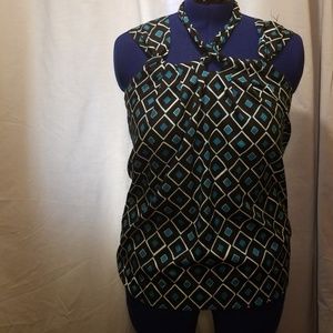Banana republic black and teal
